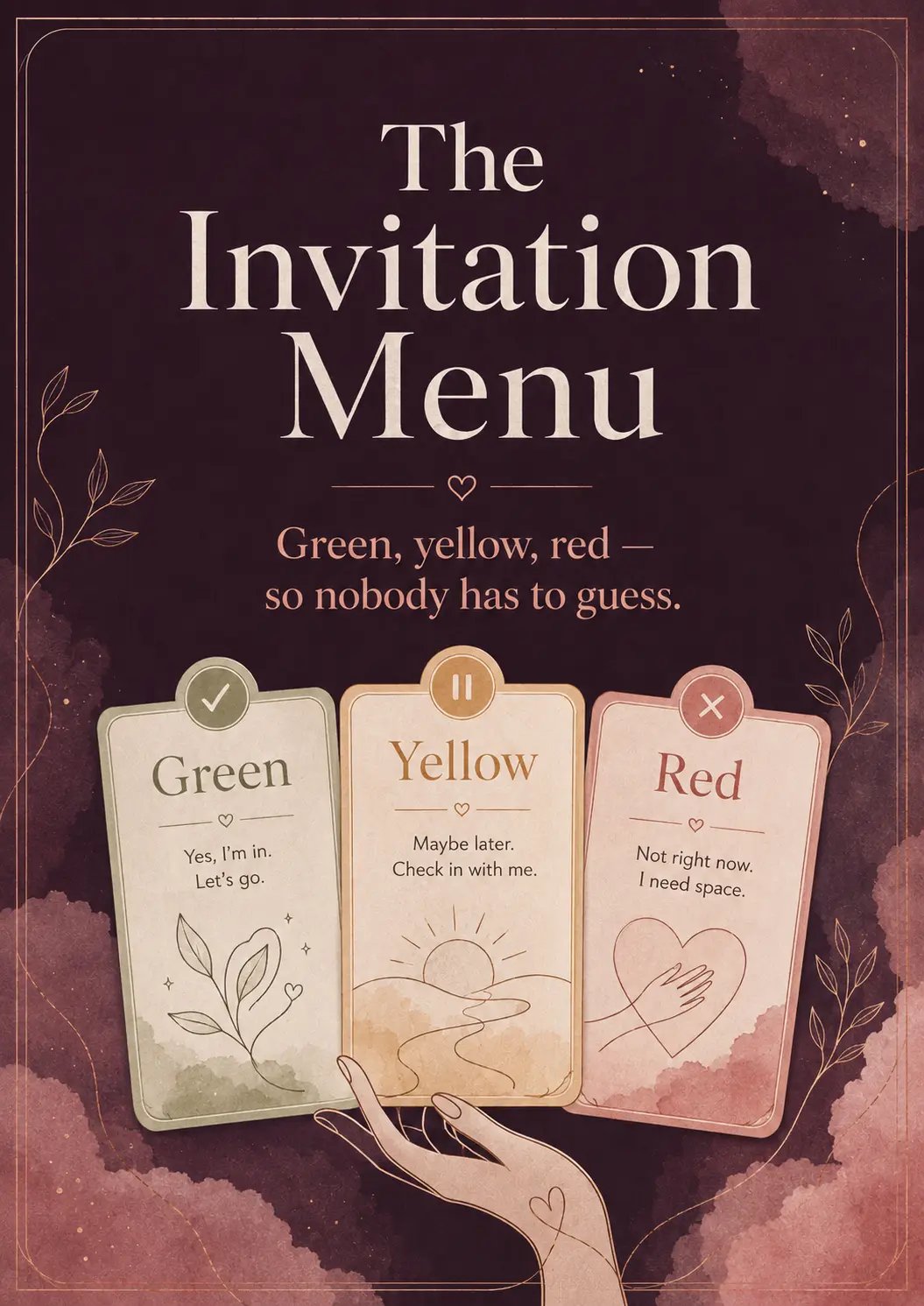 The Invitation Menu cover